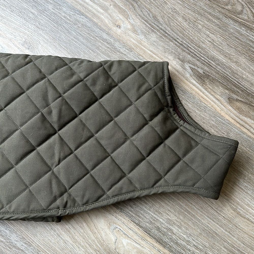ORVIS QUILTED WAXED GREEN JACKET SIZE LARGE - Picture 3 of 6